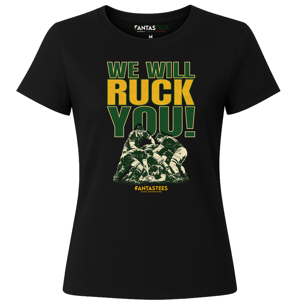 We Will Ruck You | Ladies Premium Crewneck T-Shirt