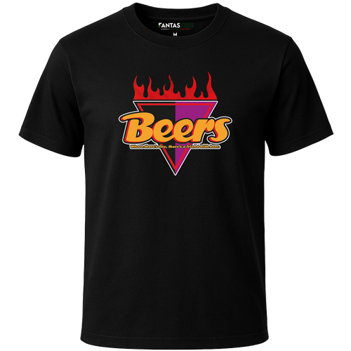 Beers Retro Steers Logo Braai Tee | Mens Premium Crewneck T-Shirt