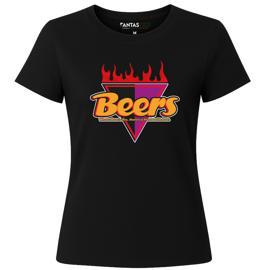 Beers Retro Steers Logo Tee| Ladies Premium Crewneck T-Shirt