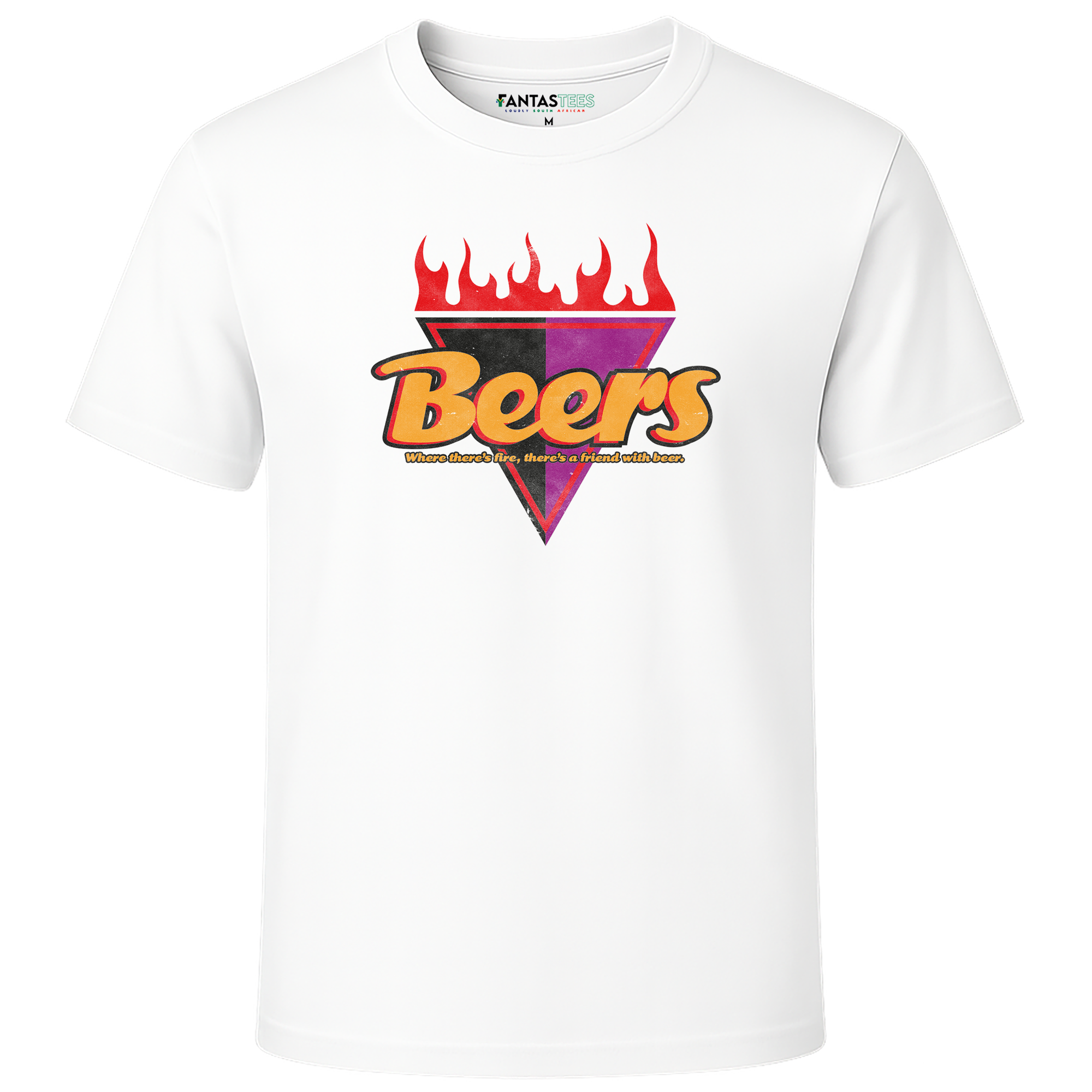 Beers Retro Steers Logo Braai Tee | Mens Premium Crewneck T-Shirt