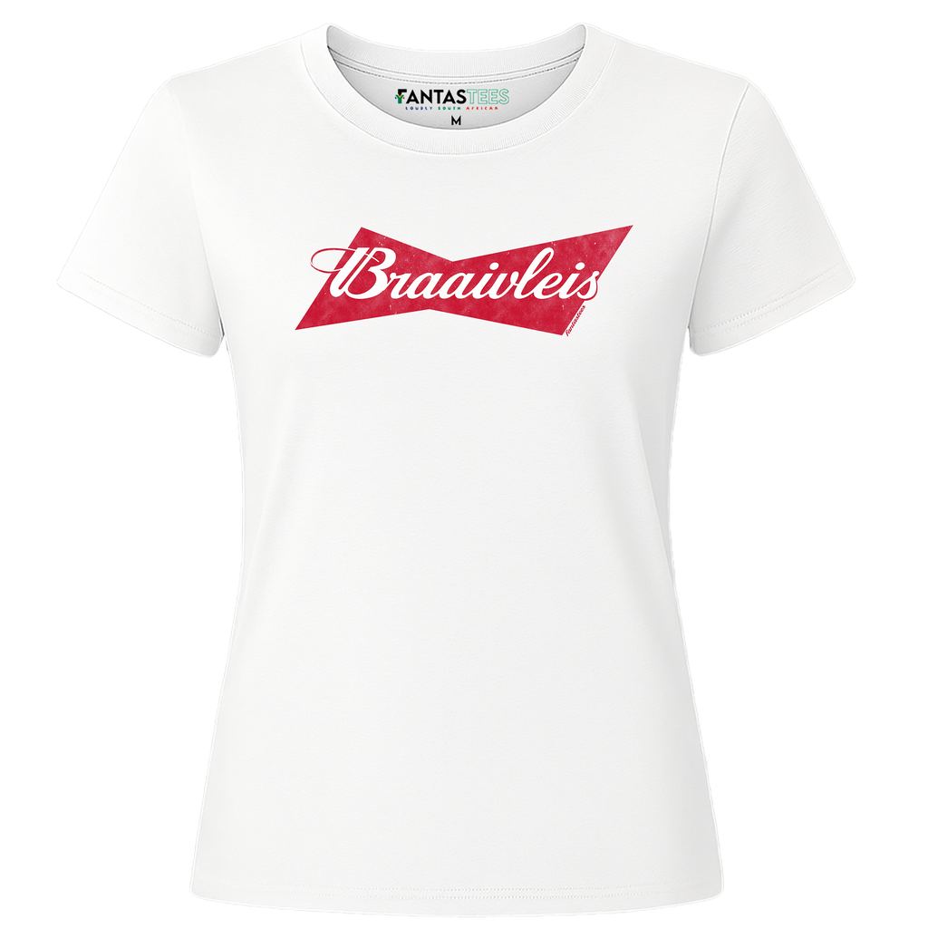 Braaivleis Bowtie Logo | Ladies Premium Crewneck T-Shirt