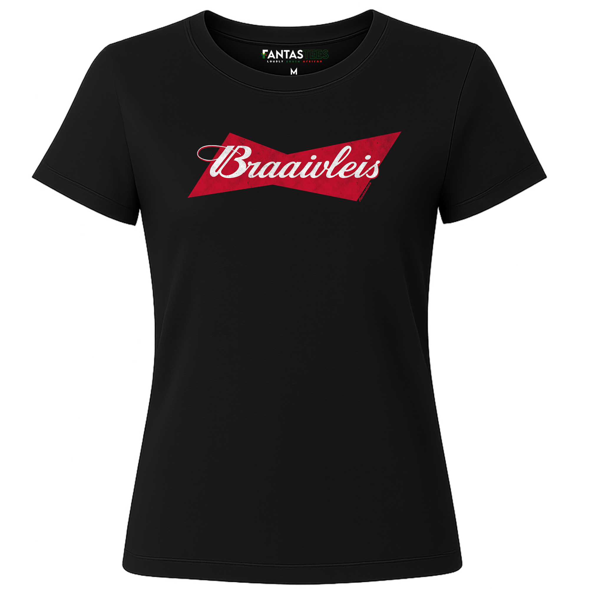Braaivleis Bowtie Logo | Ladies Premium Crewneck T-Shirt