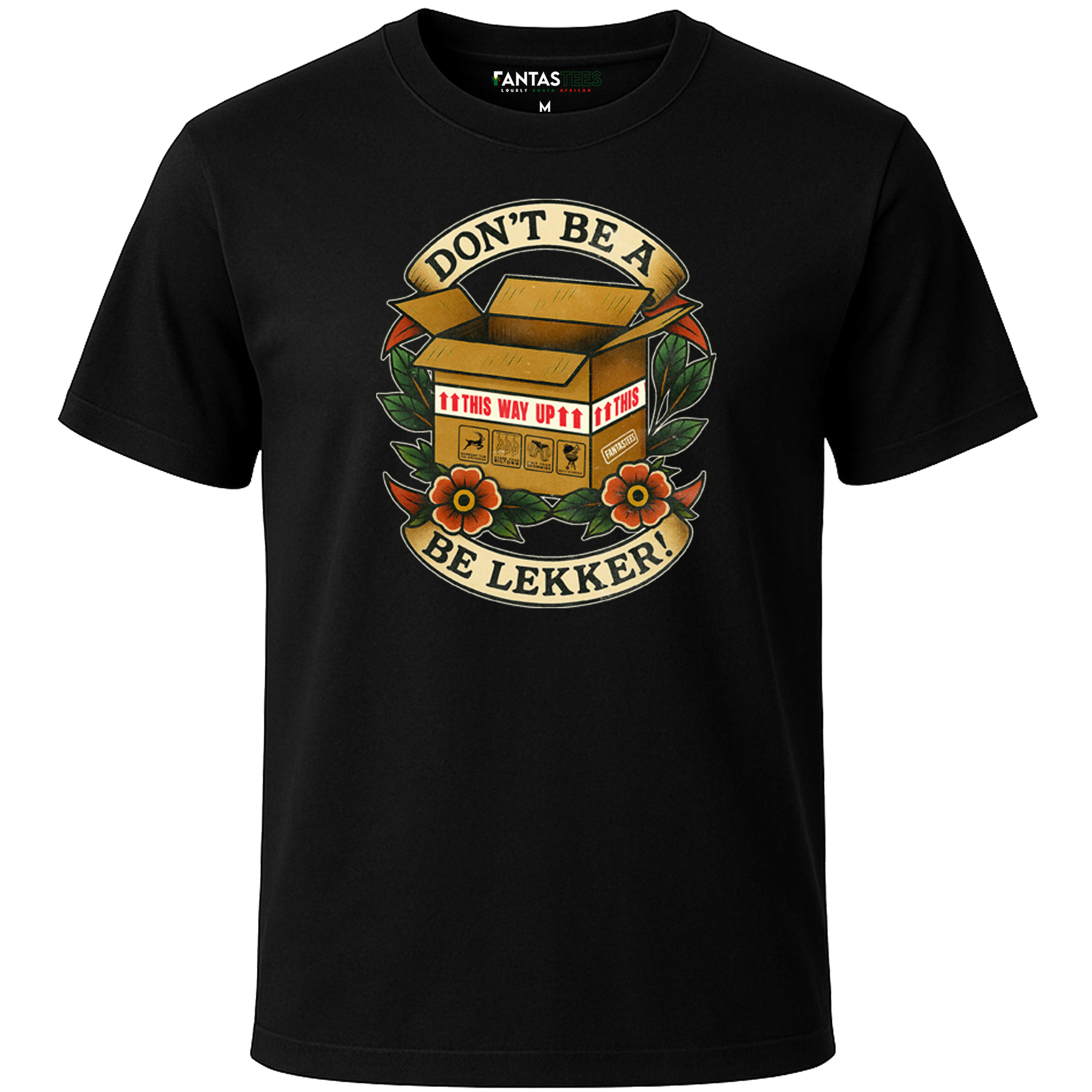Don't Be A Doos. Be Lekker | Mens Premium Crewneck T-Shirt