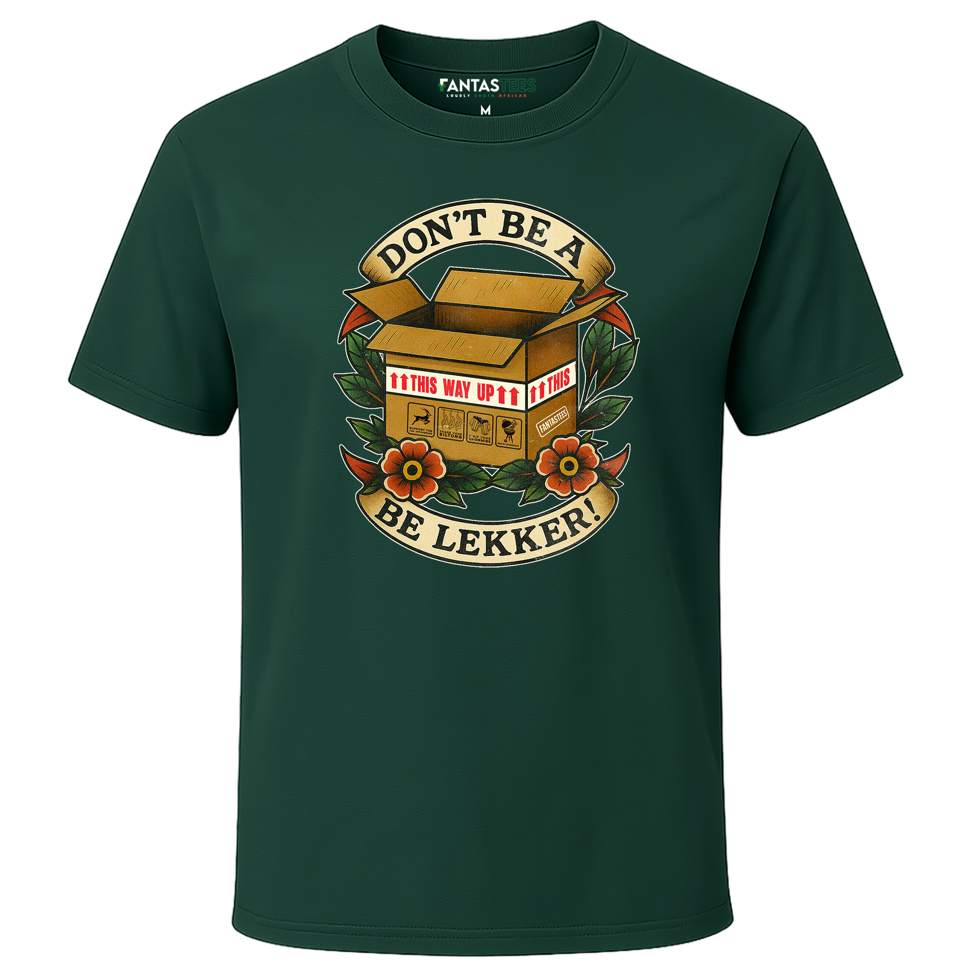 Don't Be A Doos. Be Lekker | Mens Premium Crewneck T-Shirt