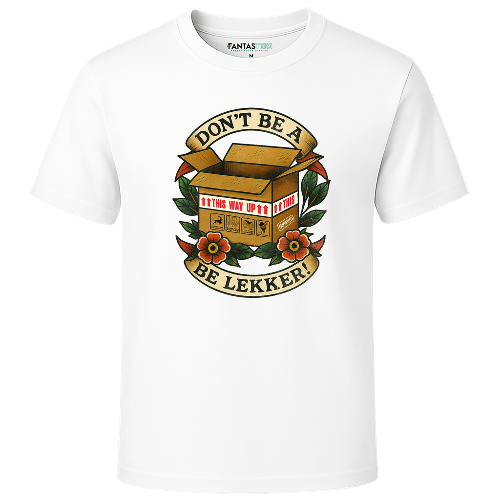 Don't Be A Doos. Be Lekker | Mens Premium Crewneck T-Shirt
