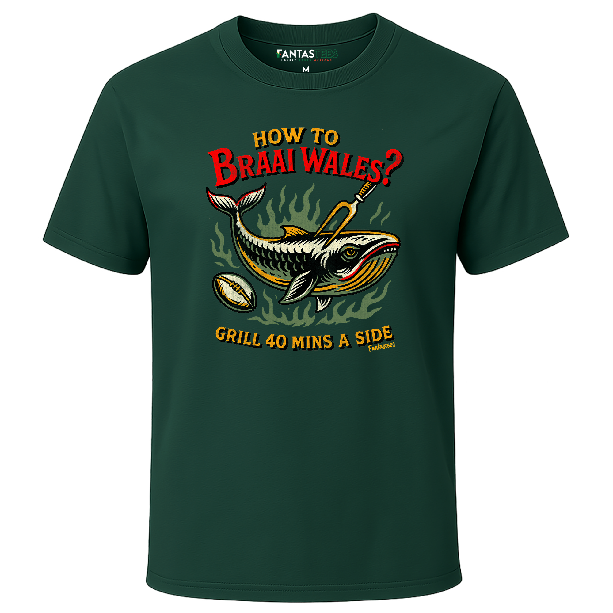 Braai Wales Tee | Mens Premium Crewneck T-Shirt