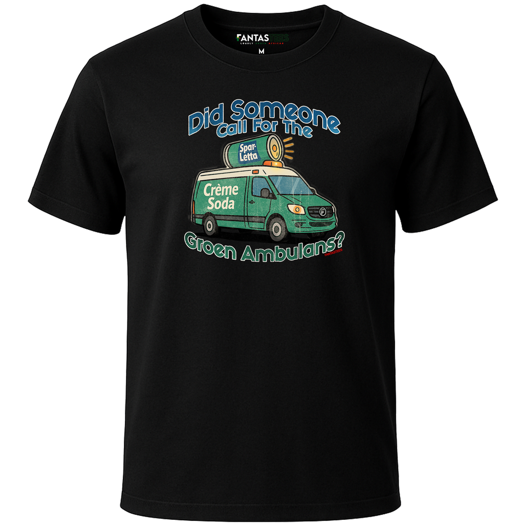 Groen Ambulans | Mens Premium Crewneck T-Shirt
