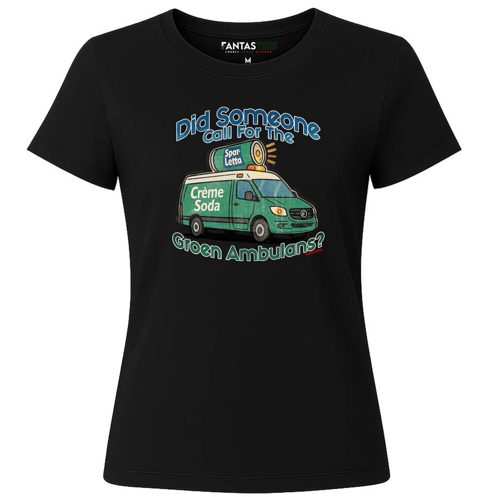 Groen Ambulans | Ladies Premium Crewneck T-Shirt