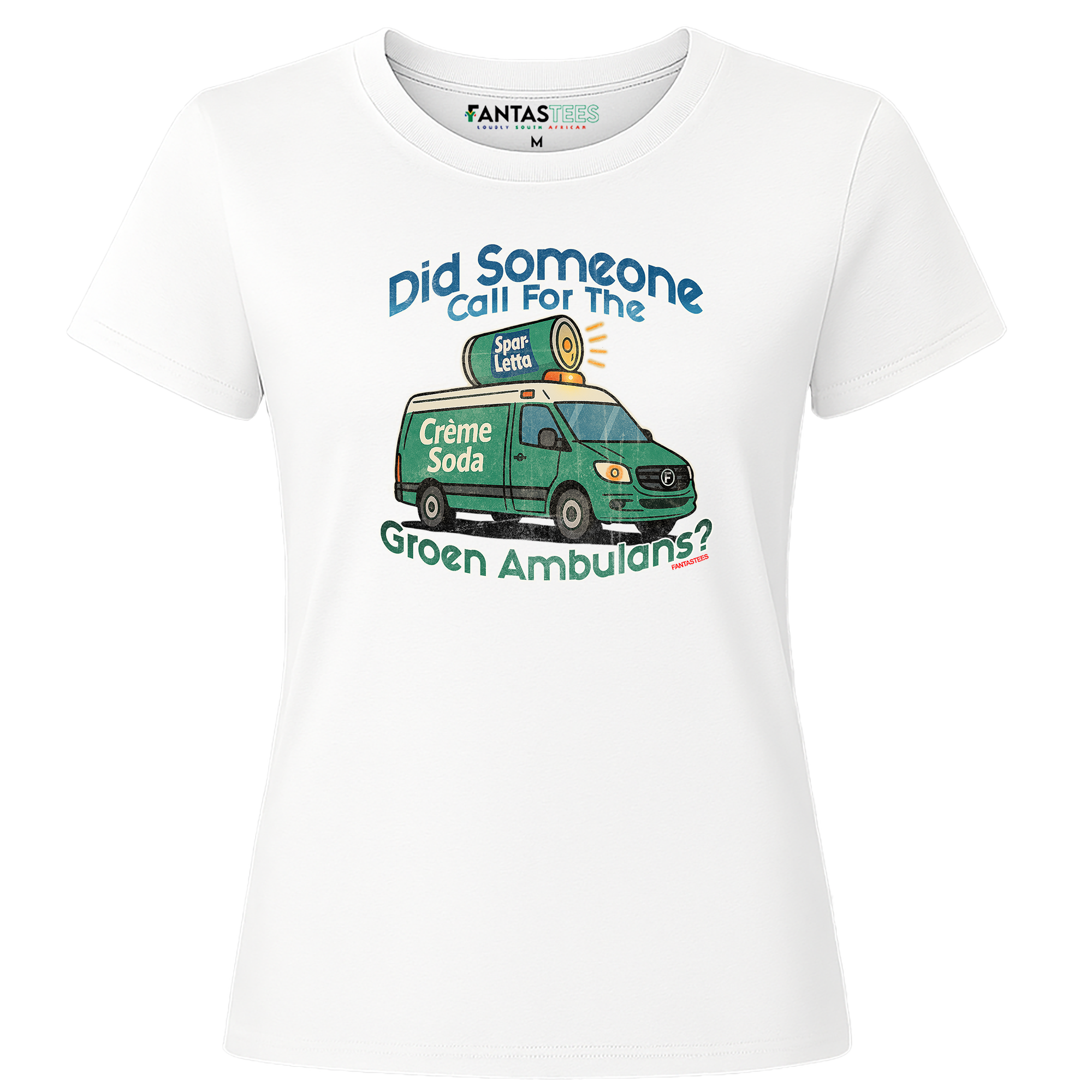 Groen Ambulans | Ladies Premium Crewneck T-Shirt
