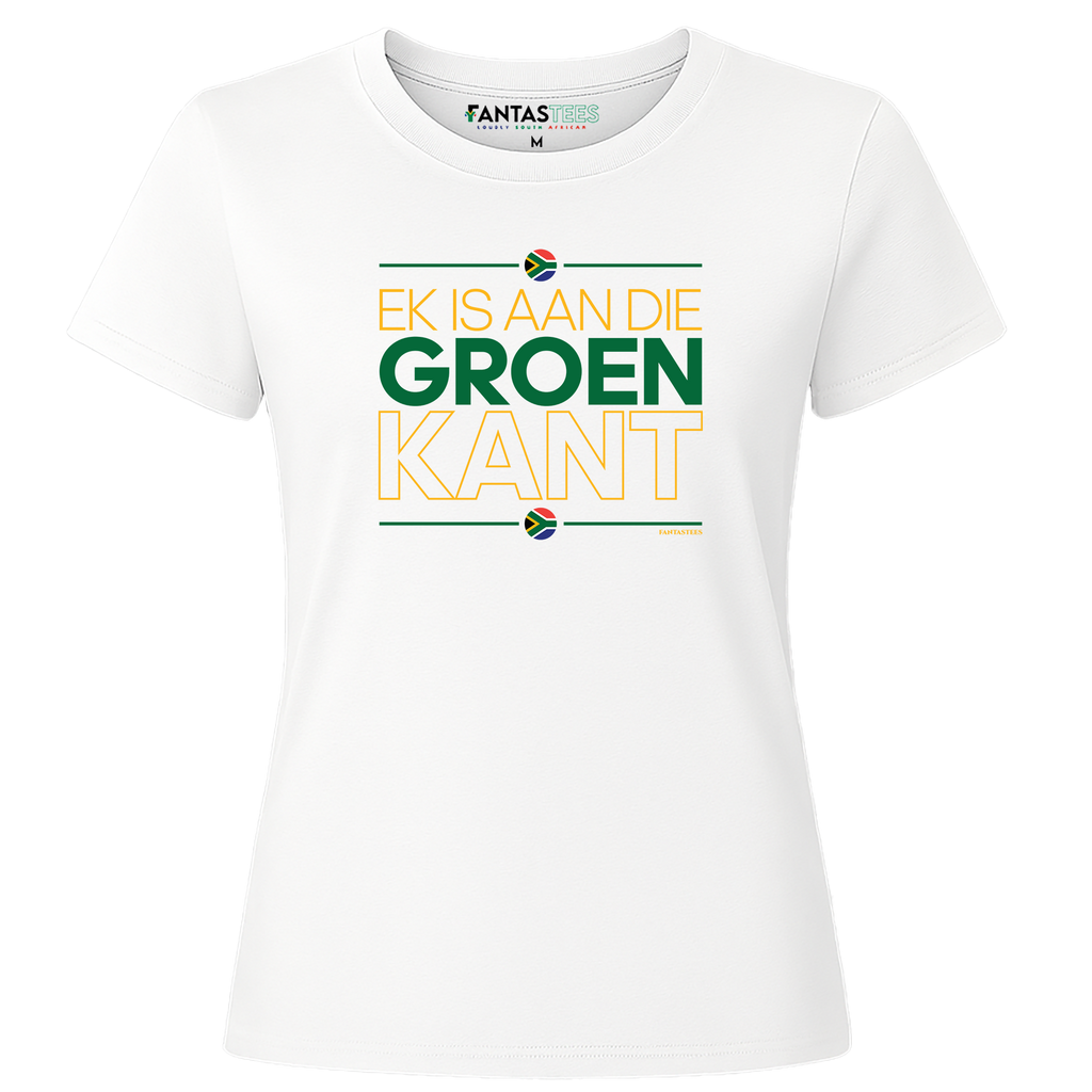 Groen Kant | Ladies Premium Crewneck T-Shirt