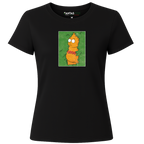Oros Simpson Boxed In | Ladies Premium Crewneck T-Shirt
