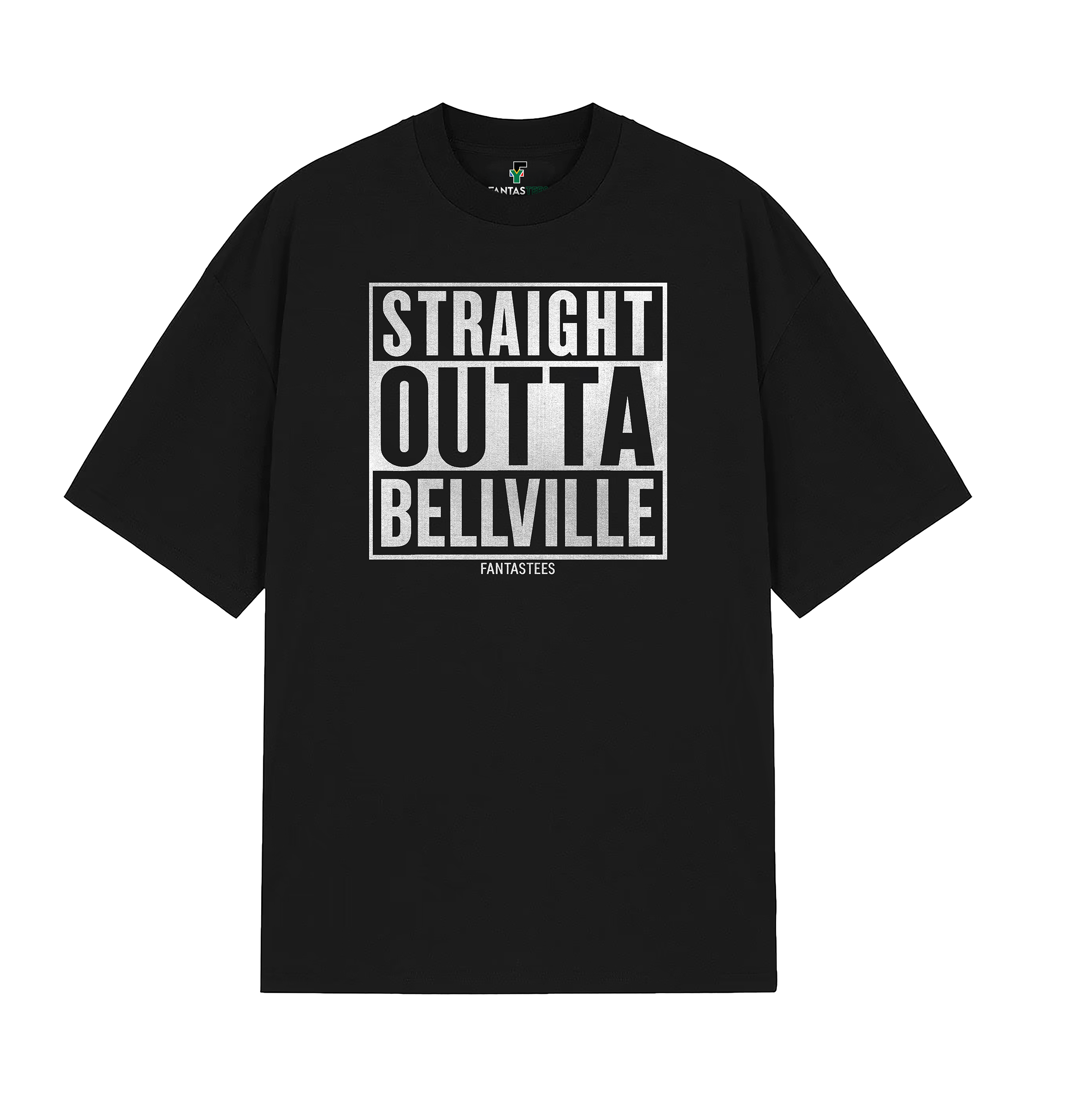 Straight Outta Bellville  Oversized Drop-Shoulder Crewneck T-Shirt