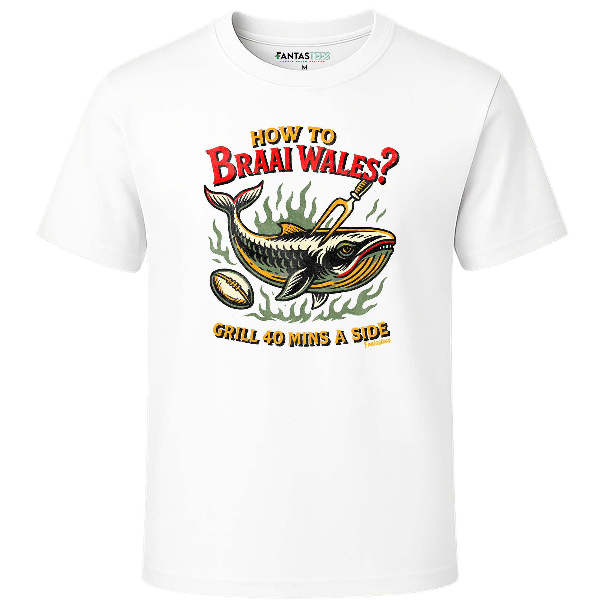 Braai Wales Tee | Mens Premium Crewneck T-Shirt