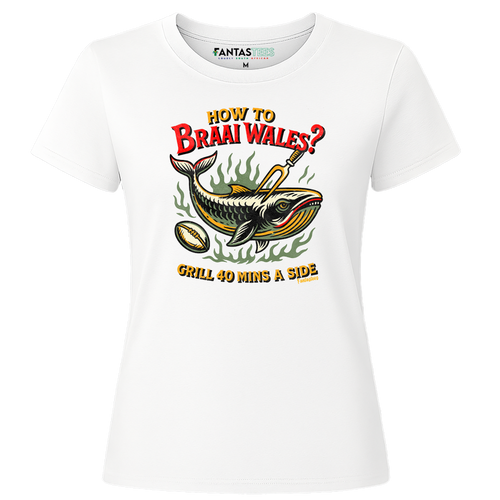 Braai Wales| Ladies Premium Crewneck T-Shirt