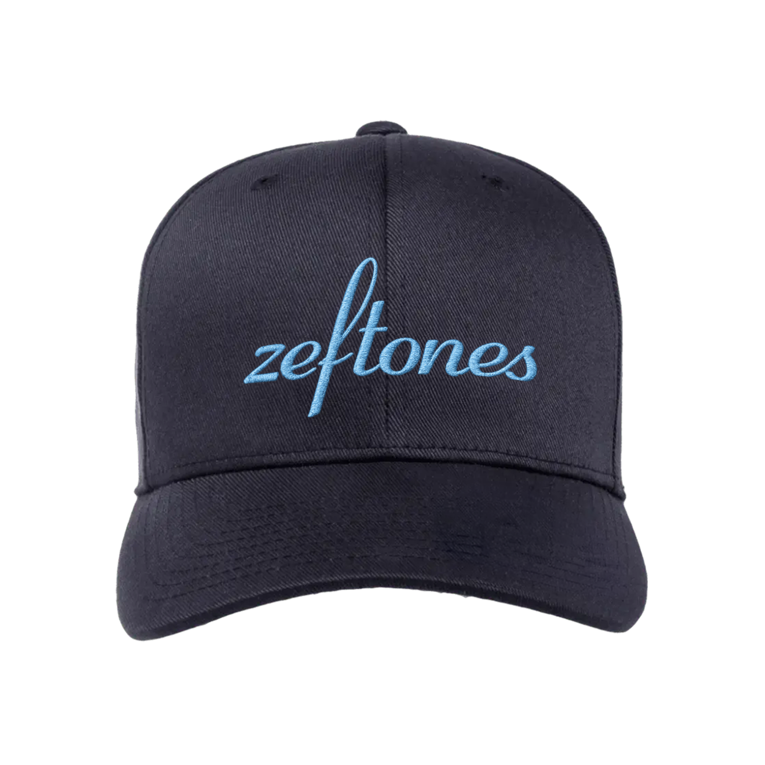 Embroidered Zeftones Blue thread Fitted Baseball Cap