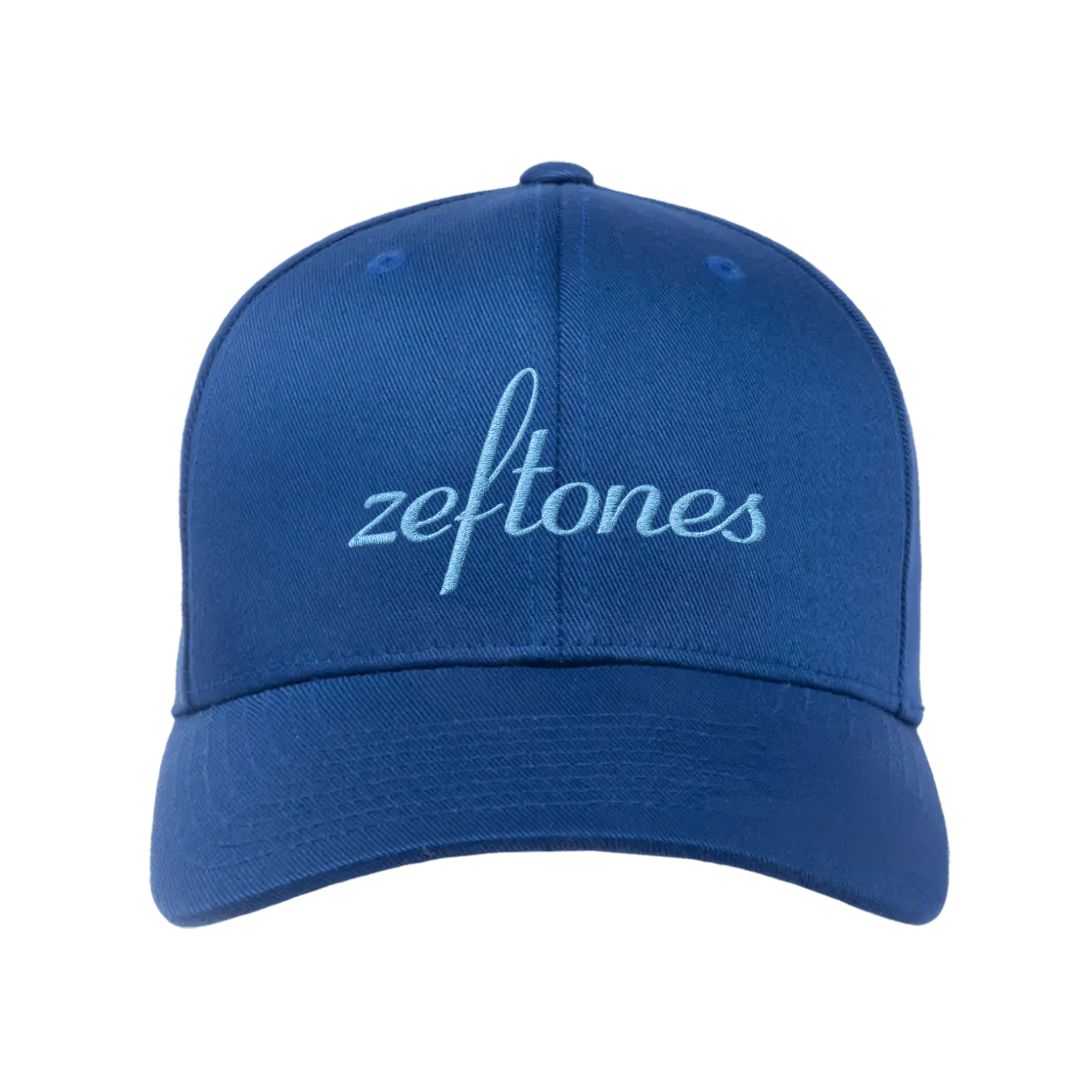 Embroidered Zeftones Blue thread Fitted Baseball Cap