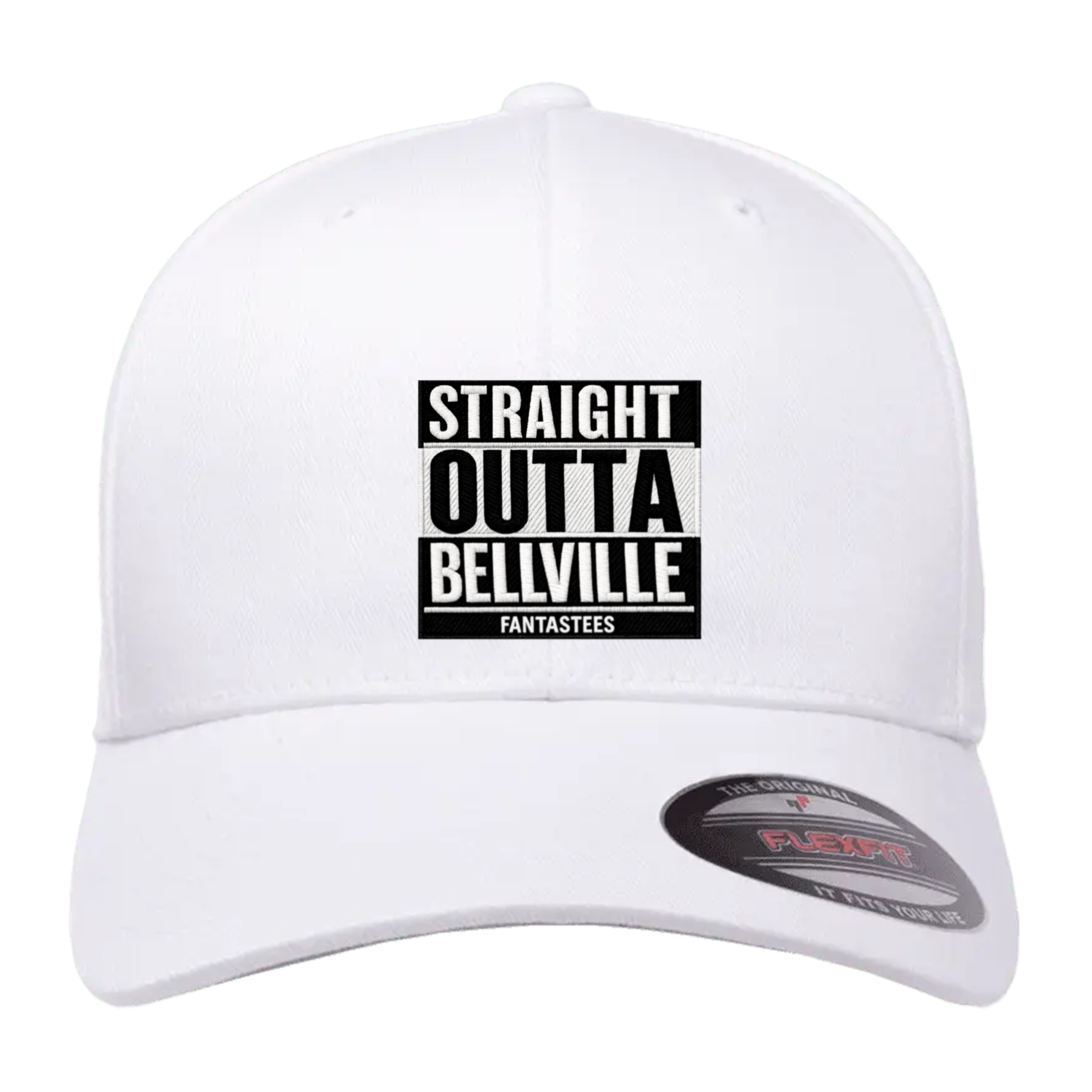 Embroidered Straight Outta Bellville Jon The Don Fitted Cap